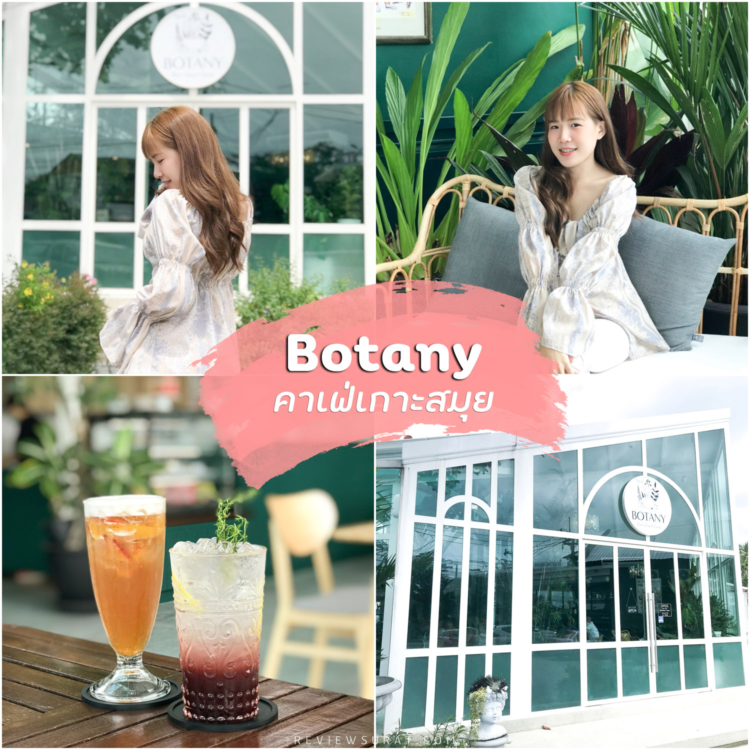 Botany Cafe and Eatery คาเฟ่เกาะสมุยโทนสีขาวสไตล์มินิมอล สวยมวากก ชาผลไม้อร่อยเด็ด